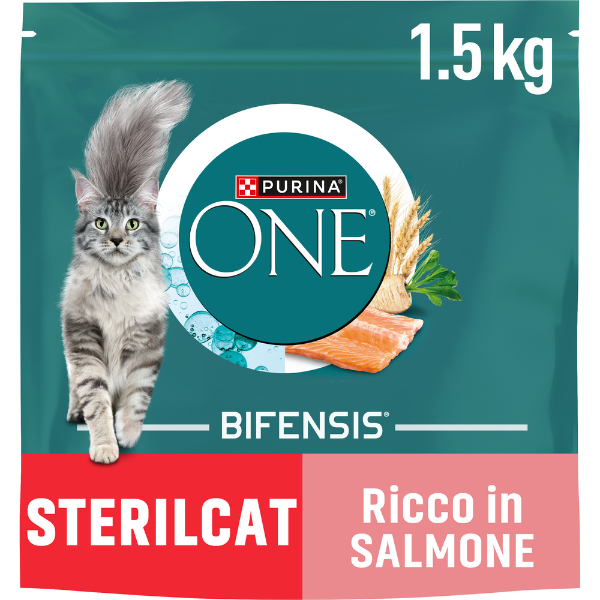 Purina One Cat Sterilised Bifensis ricco di Salmone