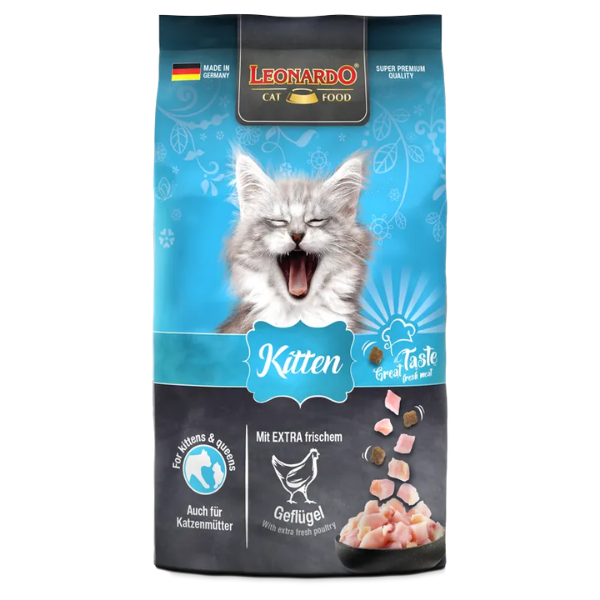 Leonardo Cat food Kitten Pollame fresco