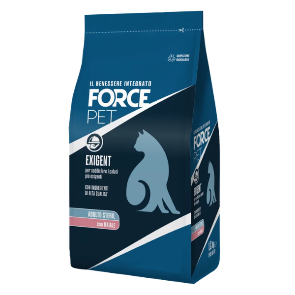 Forcepet Cat Adult Sterilised Exigent palati esigenti Maiale