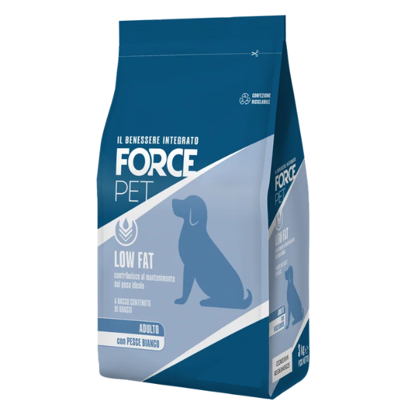 Forcepet Dog Adult Low Fat gestione del peso Pesce bianco