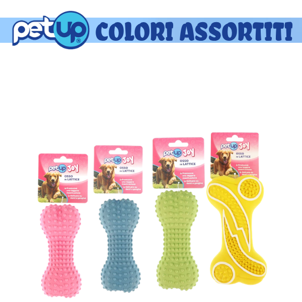 PetUp Joy gioco per cani Osso in lattice per la masticazione