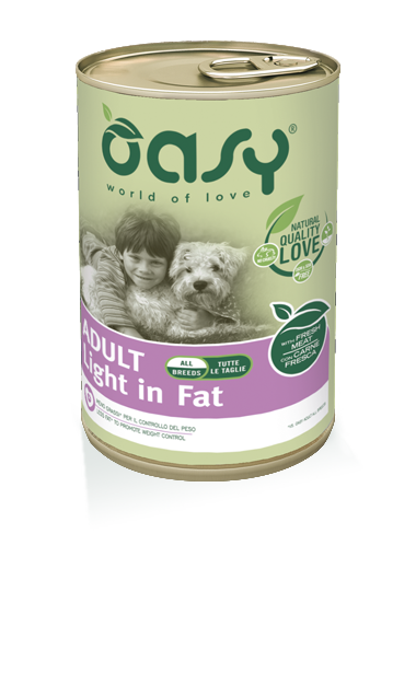 Oasy Lifestage Dog Paté Adult 400 gr - Light In Fat