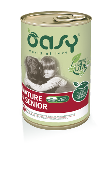 Oasy Lifestage Dog Paté Adult 400 gr - Mature & Senior
