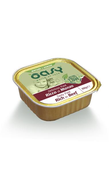 Oasy Cat Adult Delizioso Patè 100 gr - Mature Senior Manzo