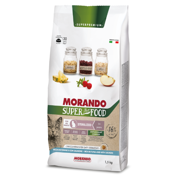 Morando SuperPetFood Cat Adult Sterilized Tonno e salmone