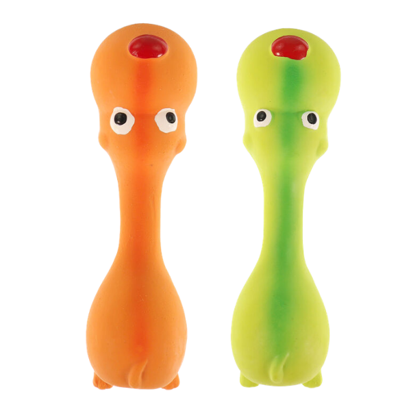 PetUp Joy gioco per cani Palla con squeaker Long Face per denti e gengive