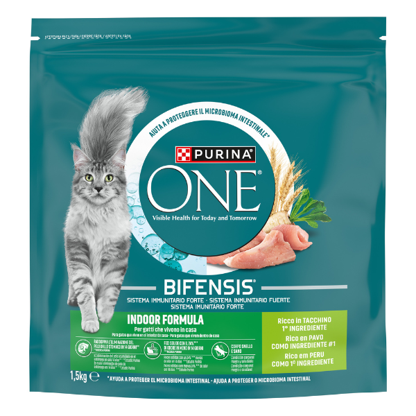 Purina One Cat Adult Indoor Formula Bifensis ricco di Tacchino