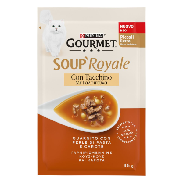 Purina Gourmet Soup Royale Filetti in brodo di cottura 45 gr