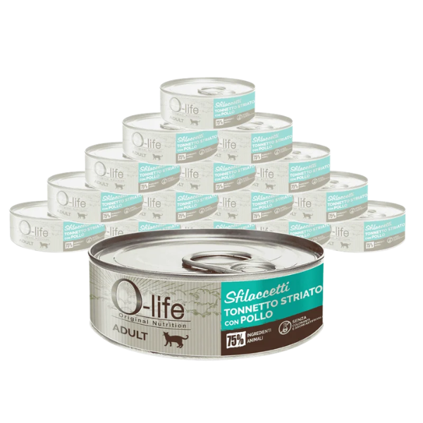 O-life Cat Adult Sfilaccetti 70 gr
