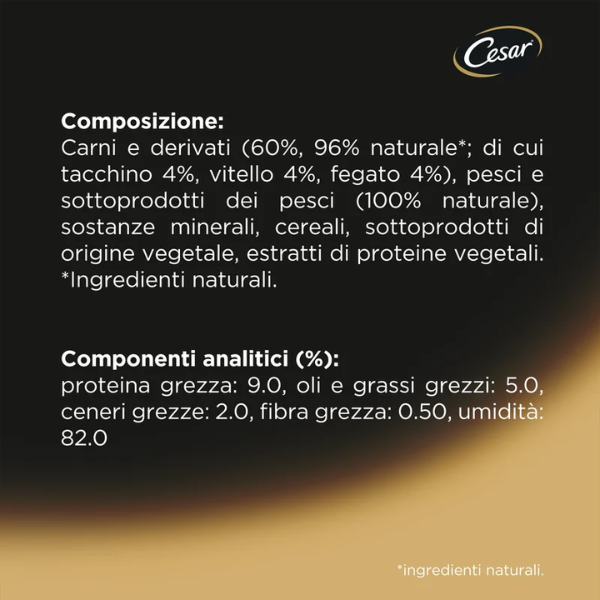 Cesar Junior Patè vaschetta 150 gr