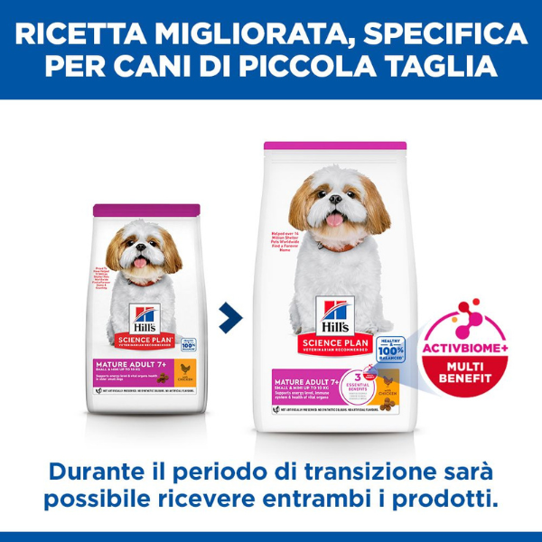 hill's science plan small & mini mature adult 7+ alimento per cani con pollo immagine4