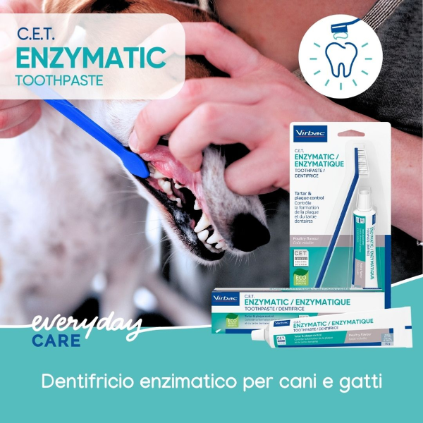 virbac c.e.t. kit salute orale dentifricio enzimico immagine4