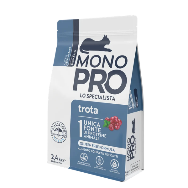 Monopro lo specialista Cat Adult Sterilised Grain Free Urinary Trota