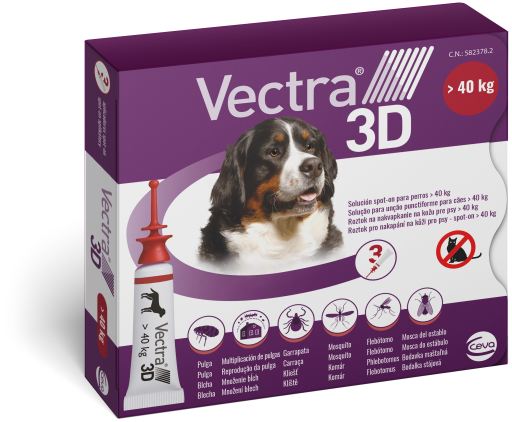Vectra 3D 3 pipette per cani - Oltre 40 Kg