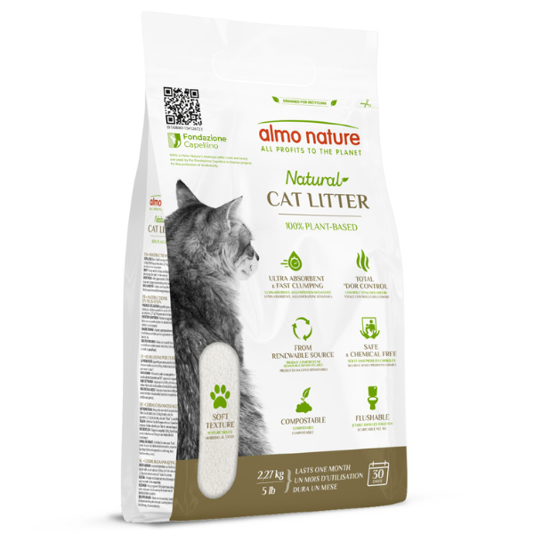Almo Nature Natural Cat Litter Soft Texture lettiera vegetale - 2,27 Kg 