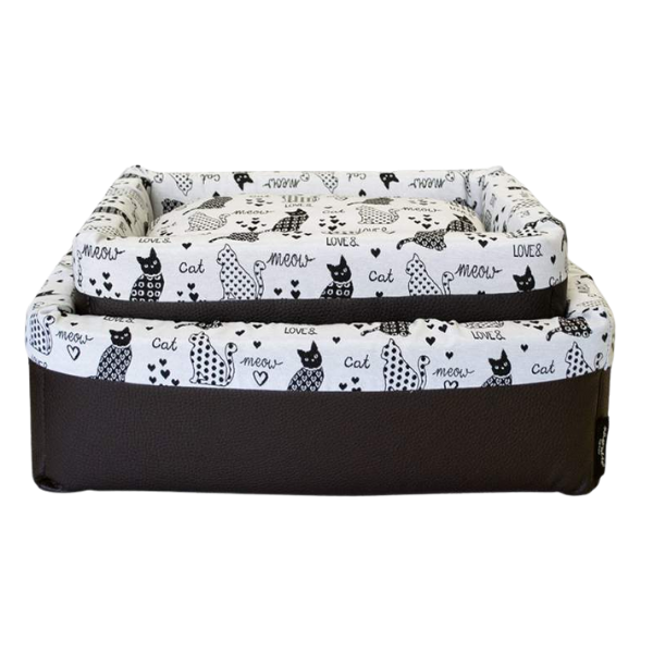 Nasonero Cestina Cuccia per gatti con cuscino sfoderabile