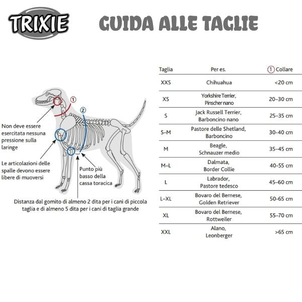 Collare semistrangolo regolabile per cani Trixie Premium