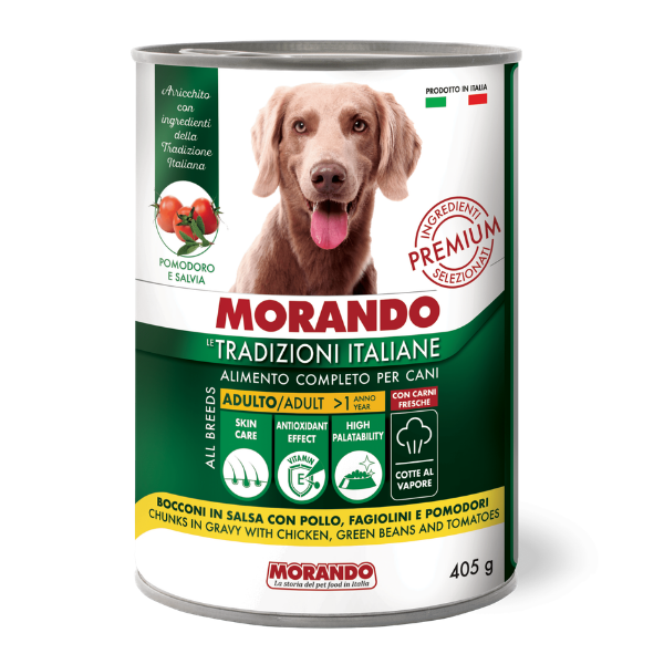 Morando Tradizioni Italiane Dog Adult All breeds Bocconi in salsa 405 gr