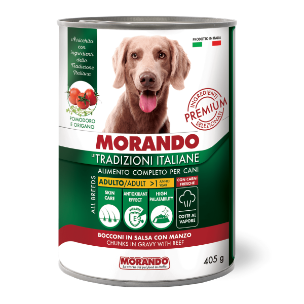 Morando Tradizioni Italiane Dog Adult All breeds Bocconi in salsa 405 gr