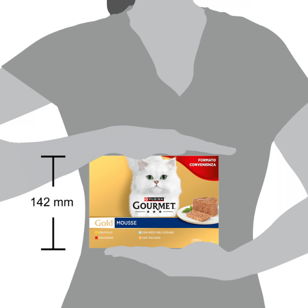 Purina Gourmet Gold Mousse Umido Gatto Multipack 24x85g