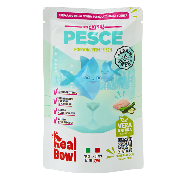 Real Bowl Cat Monoprotein Grain Free 80 gr