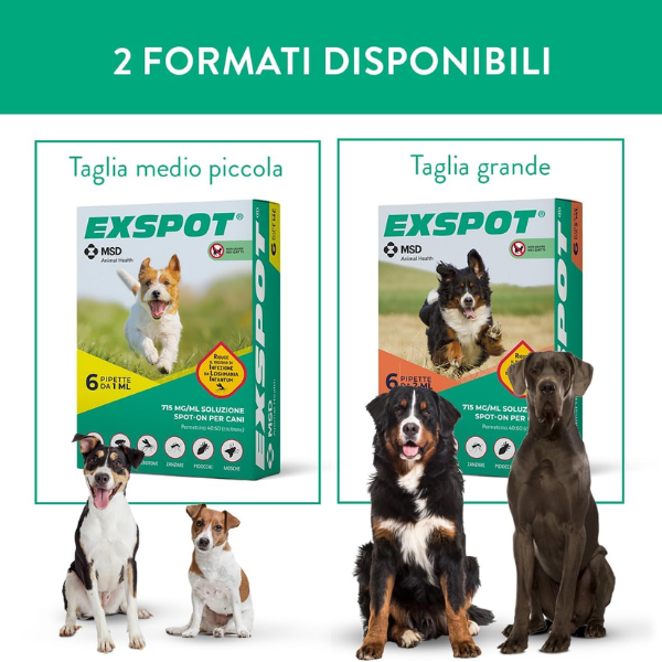 Exspot Spot-On antiparassitario per Cani