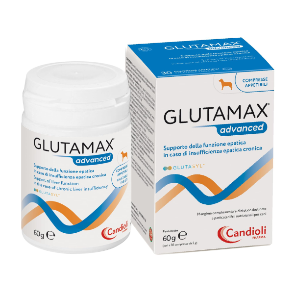 Candioli Pharma Glutomax Advanced Supporto della funzione epatica cronica Compresse per cani