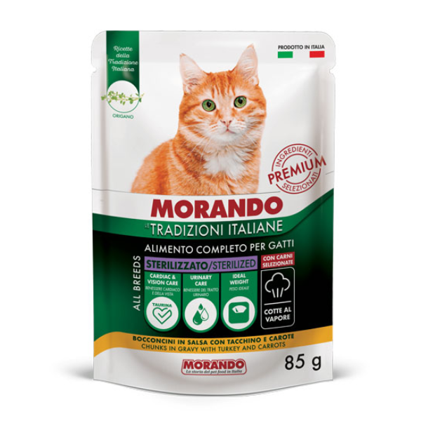 Morando Tradizioni Italiane Cat Adult Sterilized Bocconcini 85 gr