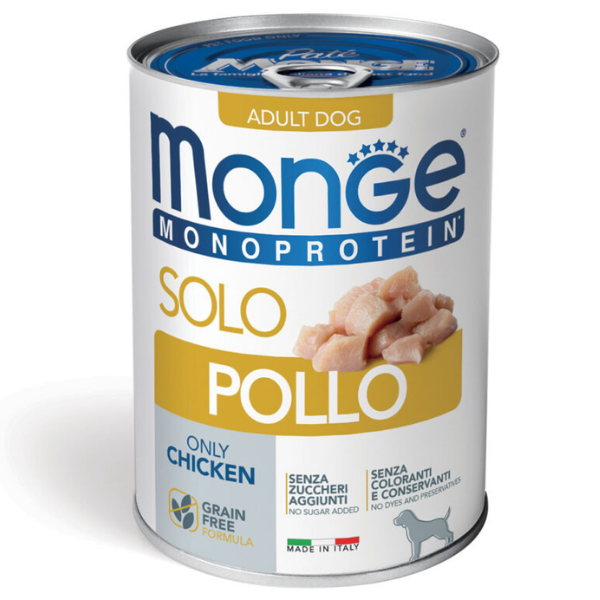 Monge Monoprotein SOLO Patè Grain Free 400 gr