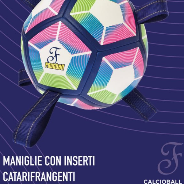 Palla da Calcio con maniglie per cani Calcioball Ferribiella