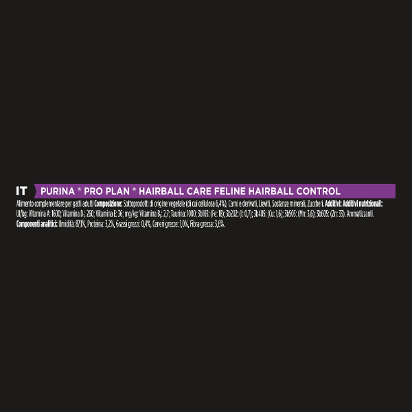 Purina Pro Plan Hairball Care Feline Control Boli di pelo Liquido per gatti