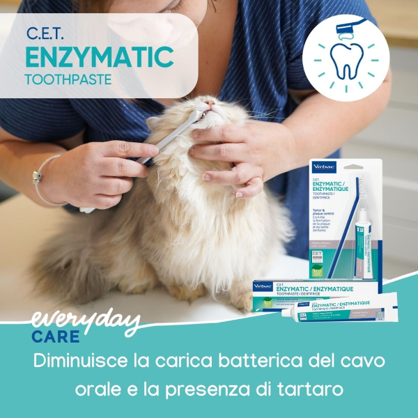 virbac c.e.t. kit salute orale dentifricio enzimico immagine5