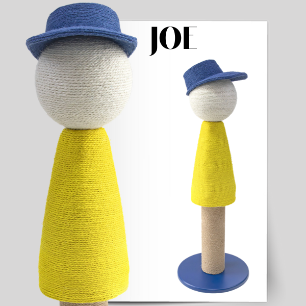 Tiragraffi di design in legno e corda Icons Ferribiella - Joe