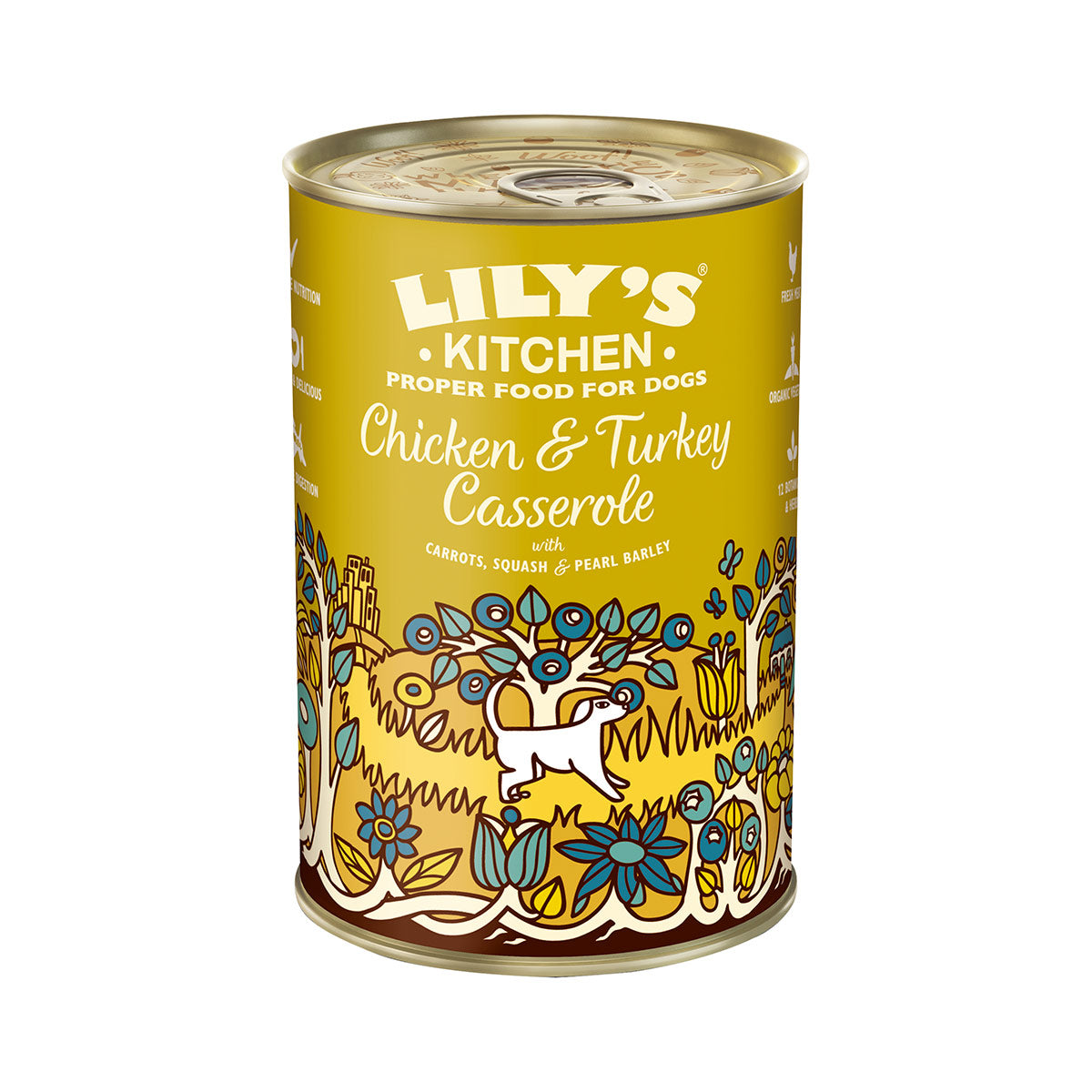 Lily's Kitchen Umido 400 gr - Stufato di Pollo e Tacchino in Stile Casalingo