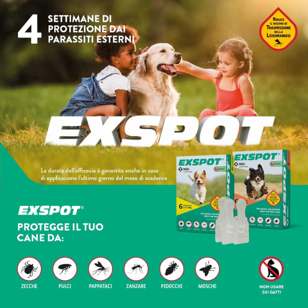 Exspot Spot-On antiparassitario per Cani