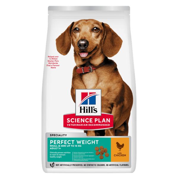 Hill's Science Plan Perfect Weight Small/Mini Adult Alimento per cani con Pollo
