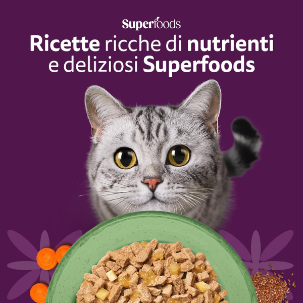 Whiskas Superfoods Mix in gelatina Multipack 50x50 gr