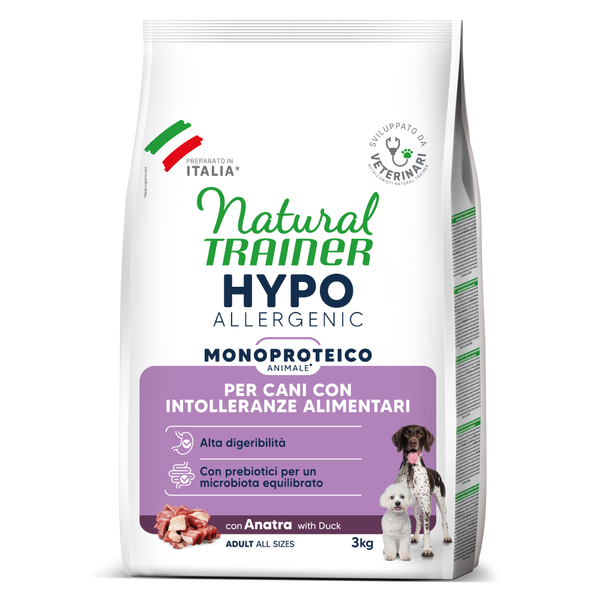 Natural Trainer Hypo Diet Monoproteico All Breeds Adult Dog con Anatra