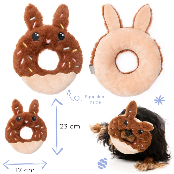Peluche gioco per cani di Pasqua con squeaker FuzzYard