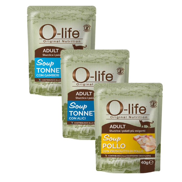 O-life Cat Adult Grain Free Soup per maggiore idratazione 40 gr