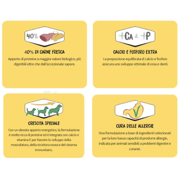 ownat prime grain free all breeds junior/puppy con agnello fresco immagine6