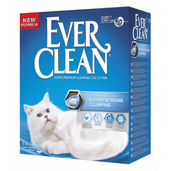 Ever Clean Extra Strong Clumping Unscented lettiera agglomerante - 6 L Unscented