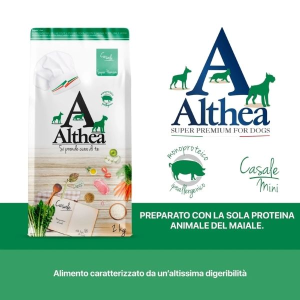 Althea Superpremium Monoproteico Dog Adult Mini Casale al Maiale