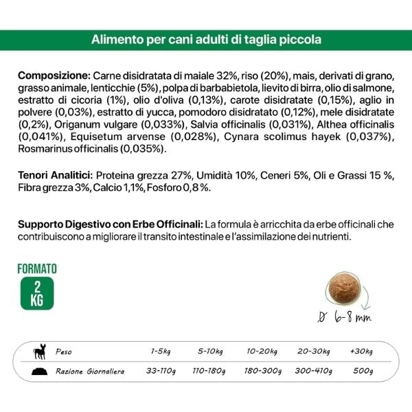 Althea Superpremium Monoproteico Dog Adult Mini Casale al Maiale