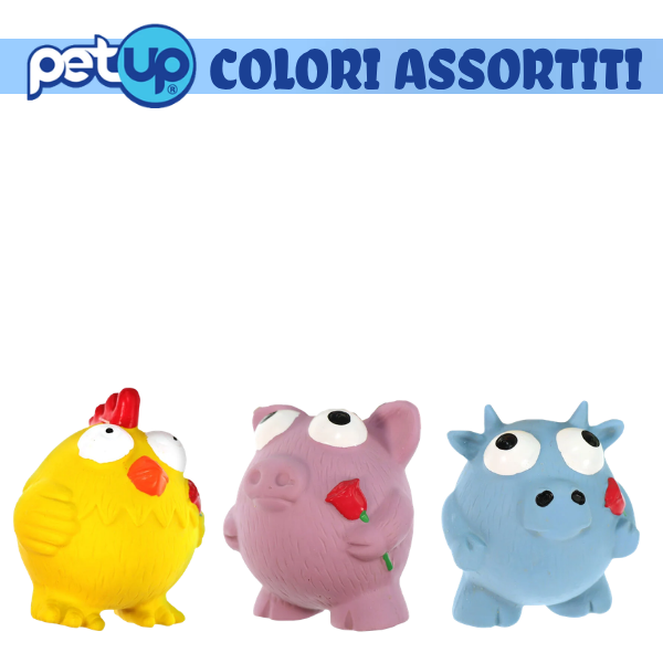 PetUp Joy gioco per cani con squeaker in lattice per denti e gengive