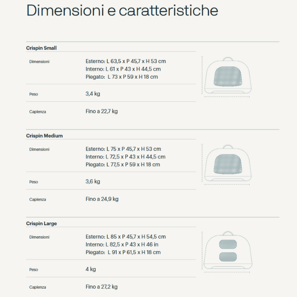 trasportino da viaggio per animali domestici con sistema isofix integrato crispin tavo immagine7