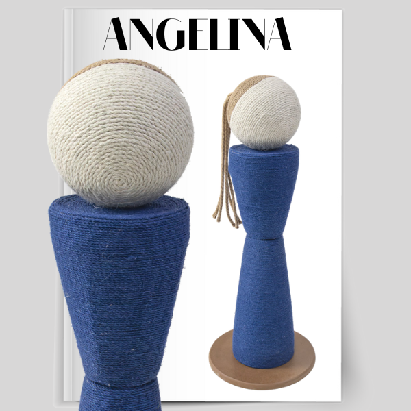 Tiragraffi di design in legno e corda Icons Ferribiella - Angelina