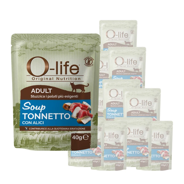O-life Cat Adult Grain Free Soup per maggiore idratazione 40 gr