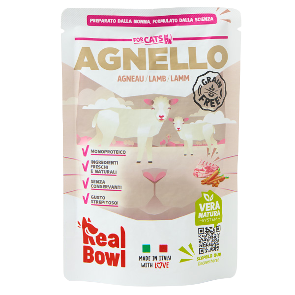 Real Bowl Cat Monoprotein Grain Free 80 gr