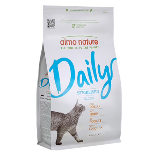 Almo Nature Daily Ingredienti naturali Cat Sterilised con Pollo